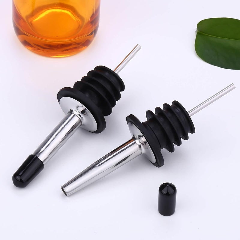 LIFSOBEUT 180PCS Pourers Dust Covers, Pour Spot Caps, Liquor Spout Covers, Olive Oil Liquor Bottle Pour Spout Cover, Black Rubber Pourer Cap,Wine Pourers Cover - Image 4